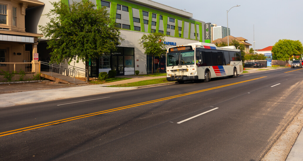 Street repairs on Westheimer Road near Mason Street.